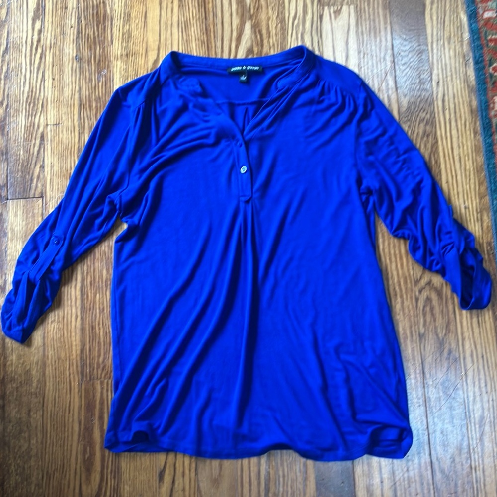 Cerulean Blue Blouse
